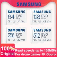 SAMSUNG EVO PLUS 256GB U3 4K Micro SD 128GB Micro SD Card การ์ดแฟลช SD / TF U1 64GB 512GB การ์ดหน่วยความจํา Pro Plus microSD สําหรับโทรศัพท์