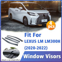 หน้าต่าง Visor Guard สำหรับ LEXUS LM LM300H 2020 2021 2022 Vent ฝาครอบ Trim กันสาด Shelters Protection Sun Rain Deflector อุปกรณ์เสริม