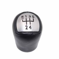 5ความเร็วหนังเกียร์ธรรมดา Shift Knob Head ฝาครอบเกียร์ Shift Lever Stick สำหรับ Renault Clio Kangoo 2006 2007 2008