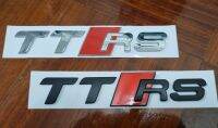 โลโก้ ติดท้าย ออดี้ ทีที อาร์เอส สีเงิน / ดำด้าน ติดท้าย [ขนาด] : 19 * 3.7 cm TTRS Original Audi TT Tuning Emblem Tailgate logo