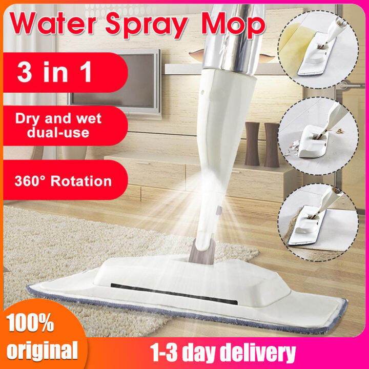 Water Spray Mop Deerma TB500 Water Spray Sweeper 360 Rotating 350mL ...