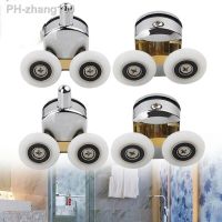 Twin Shower Screen Door Rollers/Runners/Wheels Top Bottom 23mm Replacement Furniture Hardware Rollers For Sliding Doors