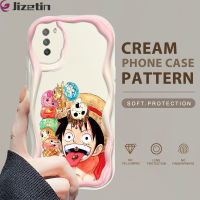 (มาใหม่ล่าสุด) Jizetin เคสใส่โทรศัพท์สำหรับ Xiaomi F3 Poco F4 Poco M3 Poco M3 Pro 5G M4 Poco Pro 5G น่ารักลาย Luffy เคสเนื้อครีมเคสโทรศัพท์เคสซิลิโคนแบบนิ่มขอบลอน