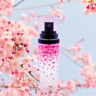 PANSUR Cherry Blossom Makeup Fix Spray PS18 สเปรย์ล็อคเครื่องสำอางบนใบหน้า ให้ติดทนตลอดวัน สีสวยติดนาน