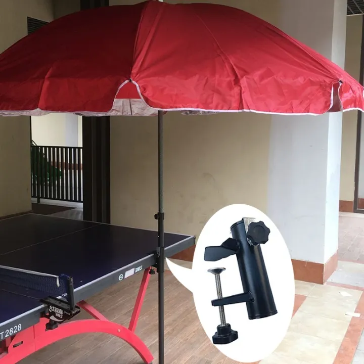Parasol Holder for Square Balcony Railing Patio Umbrella Support Stand