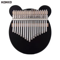 KOKKO Kalimba 17 Key อะคริลิคเปียโนนิ้วหัวแม่มือสีดำ Mbira เครื่องดนตรี