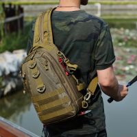 Men Hiking Military Tactical Shoulder Bag Camping Sports Trekking Climbing Crossbody Fishing Outdoor Chest Bag for Male