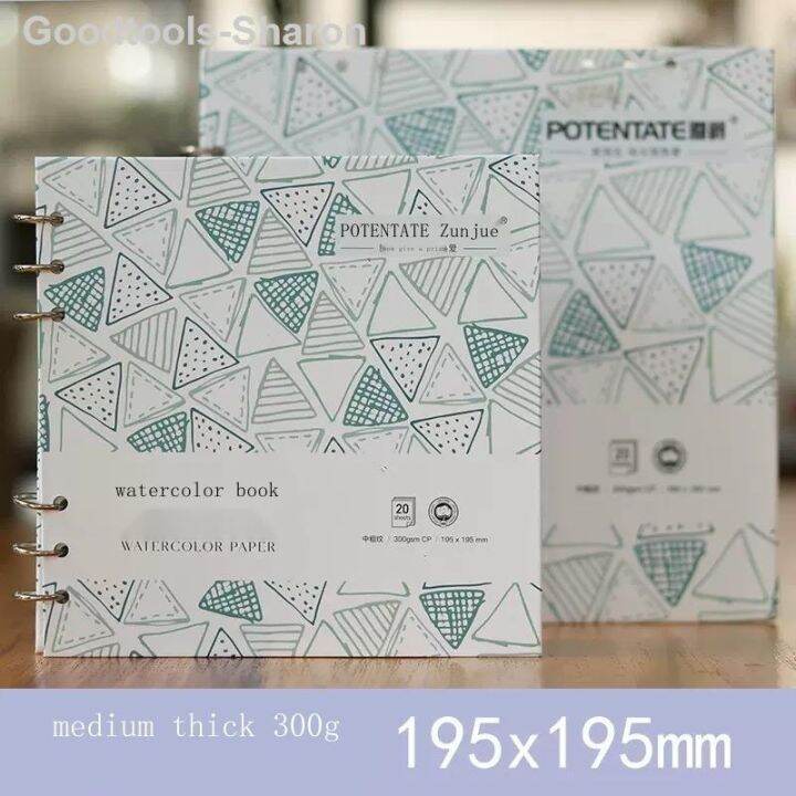 อัตโนมัติ-goodtools-sharon-potentate-300กรัมผ้าฝ้ายสมุดระบายสีน้ำใบหลวมพับสมุดระบายสีน้ำวงกลมเหล็ก0208