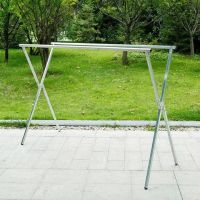 ราวตากผ้า stainless steel clothes rack ราวตากผ้าสแตนเลส ราวแขวนผ้าสแตนเลส แข็งแรง Drying Rack พับเก็บง่าย ตัว X จัดเก็บสะดวกแข็งแรง ทนทาน