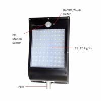 SOLAR MOTION SENSOR LIGHT 81 LED