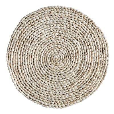 Corn Straw Braided Dining Table Mats Extra Thick Coasters Mat Natural Handmade Woven Table Placemat Insulation Resuable Pad