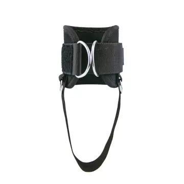 Padded D-Ring Adjustable Mesh Fabric Black Foot Ankle Strap for Leg  Exercise - China Gym Equipments and Gym Equipment price
