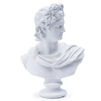 BUF Apollo Bust Statue Resin Crafts Art Sketching Practice Sketching Plaster Statue Home Decoration Ornaments