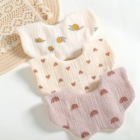 【DT】hot！ Baby Feeding Bibs 6 Layers Cotton Yarn Infants Saliva Newborn Toddler Soft Burp Kid Bib