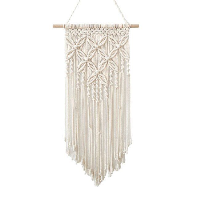 boho-macrame-ตกแต่งบ้านพรมประดับผนังแขวนผนังทอมศิลปะผนังทำเองแบบถักจี้ด้ายฝ้าย-ins-backdropbest