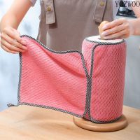 【CW】 YOZWOO Dish Towel Rag Non-stick Oil Thickened Wiping Table Dishcloth Absorbent Scouring