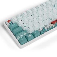 Coral Sea Key Cap Dye Sublimation 71 key OEM Highly Keyboard Russian Keycaps For RK61 GK61 GK64 ANNE PRO Womier K61 ONE 2 Mini