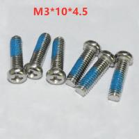 [HOT JIAZZAQQMGW 555] M3x10mm 304สแตนเลสฟิลลิปขนาดเล็กหัวกลมป้องกันหลวมสกรูข้ามขนาดเล็กหัวกระทะสกรูจ่ายไม่ได้มาตรฐานสายฟ้า