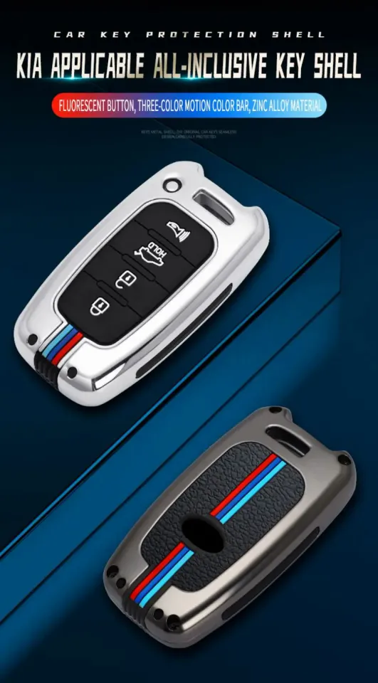 Zinc alloy 3/4 button car remote key cover for Kia GT Series Forte