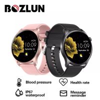 Bozlun Smart Watch แฟชั่นสมาร์ทนาฬิกาผู้ชายผู้หญิงแบตเตอรี่ขนาดใหญ่บลูทู ธ พูดคุยสุขภาพกีฬาติดตามกันน้ำ IP67 สำหรับ IOS Android KC08 นาฬิกา Smartwatch