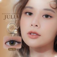 ?ลายฮิต Mayalens  Julia ?ปังสุด กรองแสง ของแท้ มีอย.✅ตัวท็อป มีค่าสายตา คอนแทคเลนส์ ?ค่าน้ำ 55% ตัวเลนส์ ?ผลิตจาก mpc polymer ขายดีมาก Dia14.5MM