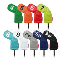 ปลอกหุ้มหัวไม้กอล์ฟ IRON แบบคละสี 9 ชิ้น (CVI011) Cover iron assorted colors 9 Pcs. สินค้ามีพร้อมส่ง