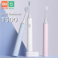 เหมาะสำหรับ Xiaomi T500 Mijia แปรงสีฟันไฟฟ้าพลังคลื่นเสียงแบตเตอรี่อายุการใช้งานยาวนาน IPX7แปรงฟัน Mijia การสั่นสะเทือนความถี่สูงแม่เหล็ก