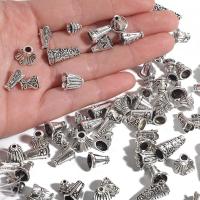 10pcs Tibetan Antique Silver Color Flower Bead End Caps For Jewelry Making Needlework Spacer Bead Caps DIY Earrings Accessories Beads