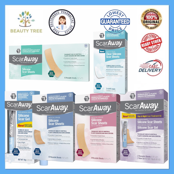 ScarAway Advanced Skincare Silicone Scar Sheets / Scar Diminishing Gel