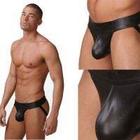 【YF】✤✾♨  Mens Jockstrap Faux Leather Gay Erotic Panties Hot Males Thongs