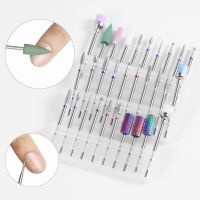 Ceramic Nail Bits Cuticle Cleaning Diamond Electric Polishing Nail Drill Bit Set Milling Cutter Pedicure Manicure Tool