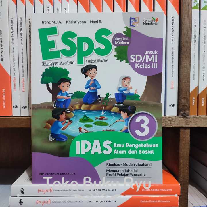 Buku ESPS IPAS Kelas 3 SD Kurikulum Merdeka Erlangga | Lazada Indonesia