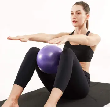Small Exercise Ball for Between Knees, 6 inch Pilates Ball with Pump, Mini  Yoga Core Ball Physical Therapy