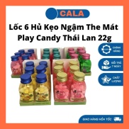 Lốc 6 Hủ Kẹo Ngậm The Mát Play Candy Thái Lan 22g