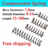 【LZ】 Pressure Spring Compressed Spring Release Spring Wire Diameter 1.6mm Outer Diameter 9-25mm Support Customization Return Spring