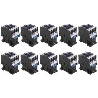 10X Power AC Contactor 1NO AC 220V 50/60Hz Coil Motor Starter Relay 32A 3-Phase-Pole