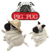A The Pug Pig Dog In A Hat Plush Toy Stuffed Doll Plush Key Ring Gifts Christmas