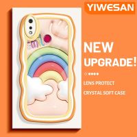 YIWESAN เคสสำหรับ Realme 3 Pro เคส3i Realme แฟชั่นลาย3D ยิ้มสดใสขอบกันกระแทกแบบใสนิ่มเคสมือถือเคสป้องกันซิลิกาเจลโปร่งใสลายกล้องถ่ายรูปสุดสร้างสรรค์