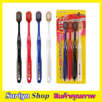 แปรงสีฟัน  แปรงสีฟันญี่ปุ่น 4 ชิ้น Japanese toothbrush  แปรงสีฟันนุ่มๆ  หัวแปรงสีฟันที่ขายดีจากประเทศญี่ปุ่น ขนแปรงยาว 1 แพ็คบรรจุ 4 ชิ้น