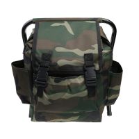 Outdoor Folding Hunting Fishing Tackle Backpack Bag Camping Foldable Stool Seat Chair - Camo Tools Bag Hiking Seat