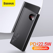Sạc dự phòng Baseus 22.5W 20000mAh Power Bank PD3.0 QC4.0 + Sạc nhanh USB