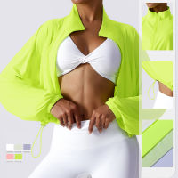 Women Jacket for Fitness Zipper Sportswear Running Quick Dry Jackets Fitness Sun Protection Clothing Loose Sports Coat for Women