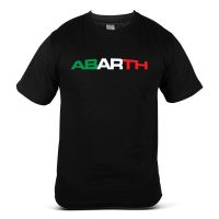 【HOT】เสื้อยืดผ้าฝ้ายพิมพ์ลายเสื้อยืดลําลอง ผ้าฝ้าย แขนสั้น พิมพ์ลาย Abarth Fiat 500 Italy Racing Motorsport Perforce Car Turb100%cotton