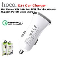 หัวชาร์จในรถ Hoco Z31 Car charger Universe double port QC 3.0 ของแท้ 100%