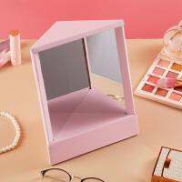 กระจกแต่งหน้าแบบไม่ย้อนกลับ Creative Rectangular Desktop Mirror Cosmetic Stand Mirror True Reflection เข้าใจรูปลักษณ์ของคุณ