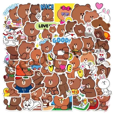 sticker line bear