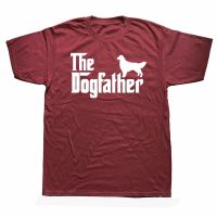 Golden Retriever The Dogfather FatherS Day Tshirt Graphic Cotton Streetwear Short Sleeve Harajuku Hip Hop Dog Dad T-Shirt