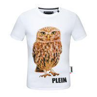 gentle Plein-nd Tshirt Men PP Teddy Bear Rhinestones Cotton Casual Short-Sleeved Tees Hip Hop O-Neck T Shirts Men Clothing