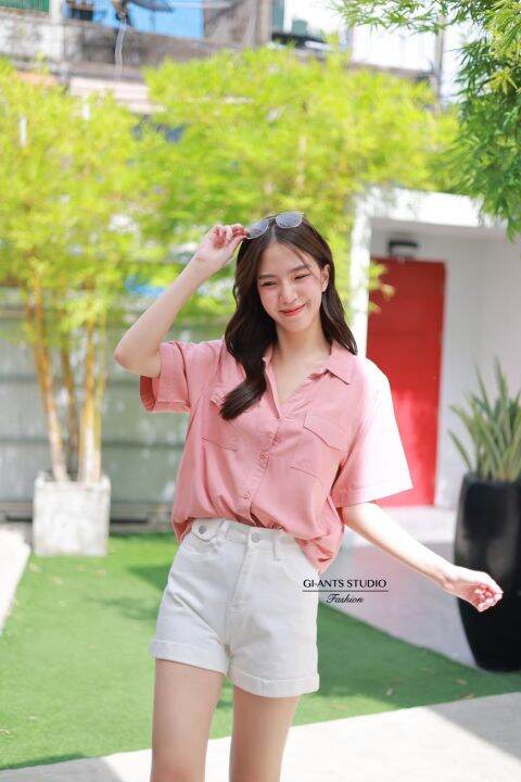 in-stock-fashion-style-korea-fs-161-เสื้อเชิ้ตแขนสั้น-กระเป๋า2ข้าง-ผ้าเกาหลีอย่างดี-ใส่สบาย-สวยเกร๋สุดๆค่ะ-ผ้าดีมาก-ตัวนี้ผ้านุ่มมากๆๆ-เหมาะกับอากาศร้อน-ใส่แมชท์ง่ายๆๆ-สาวๆๆห้ามพลาดนะคะ-ของมันต้องมี-ร