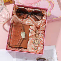 Fanncyube เซ็ทนาฬิกาข้อมือผู้หญิงประดับเพชร GIFTSET/F พร้อมกล่องใส่